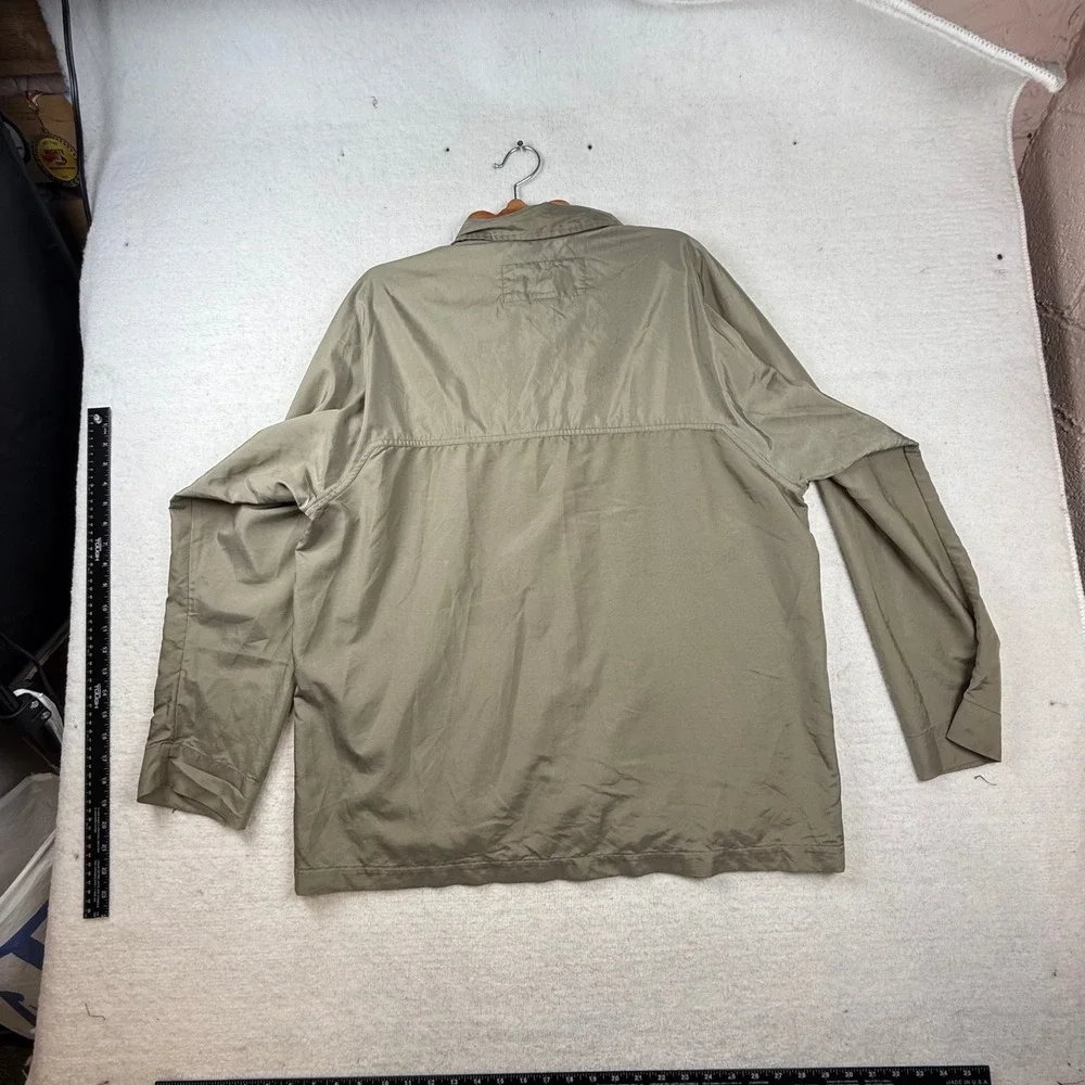 Banana Republic‎ Mens Large Khaki Tan  Windbreaker Jacket gorpcore utility coat